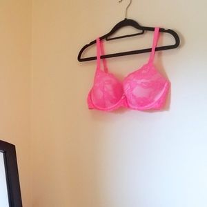 VS Body by Victoria Lined Floral Mesh Demi Bra